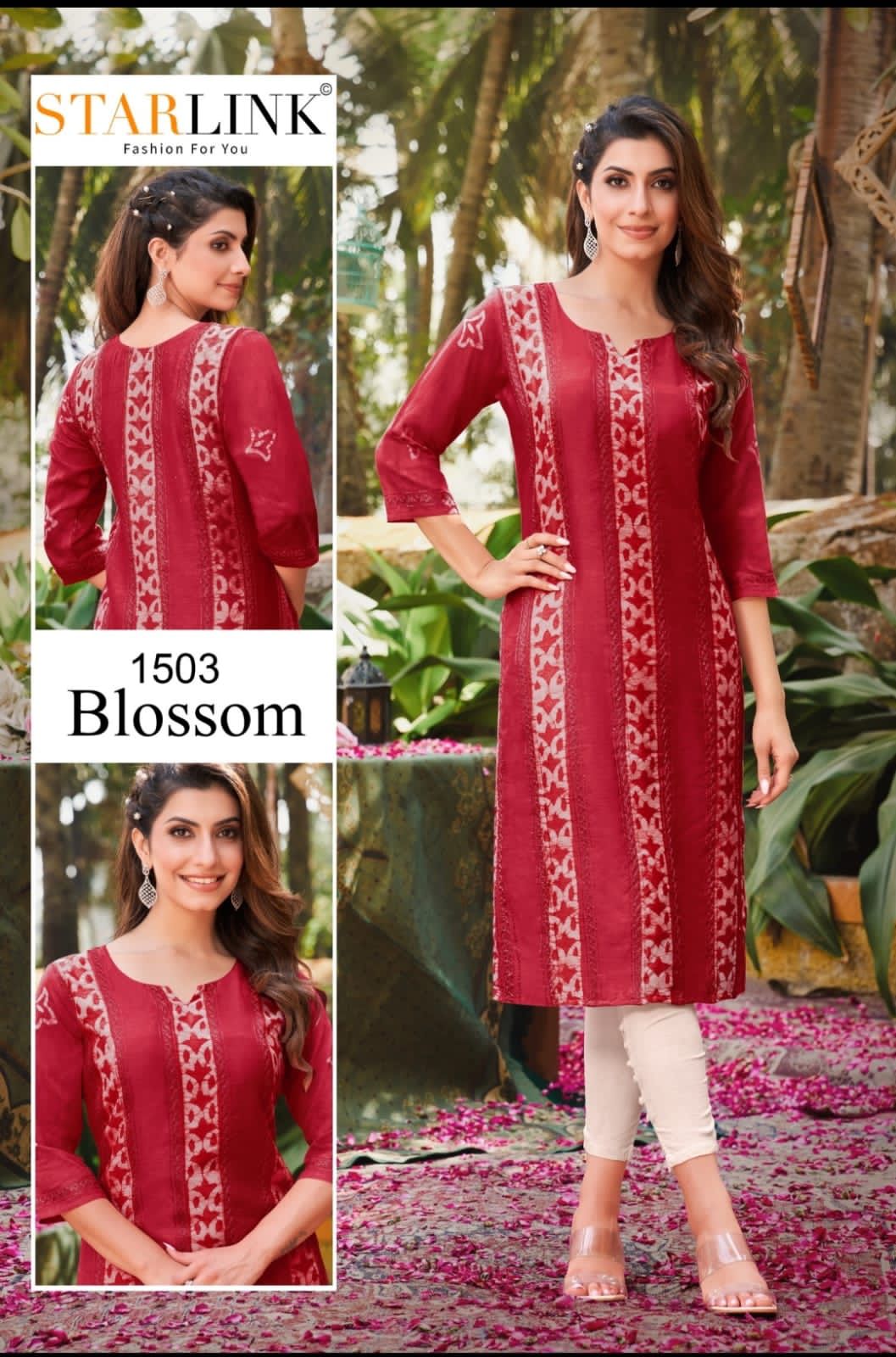 Starlink Blossom Regular Wear Wholesale Printed Kurtis Catalog